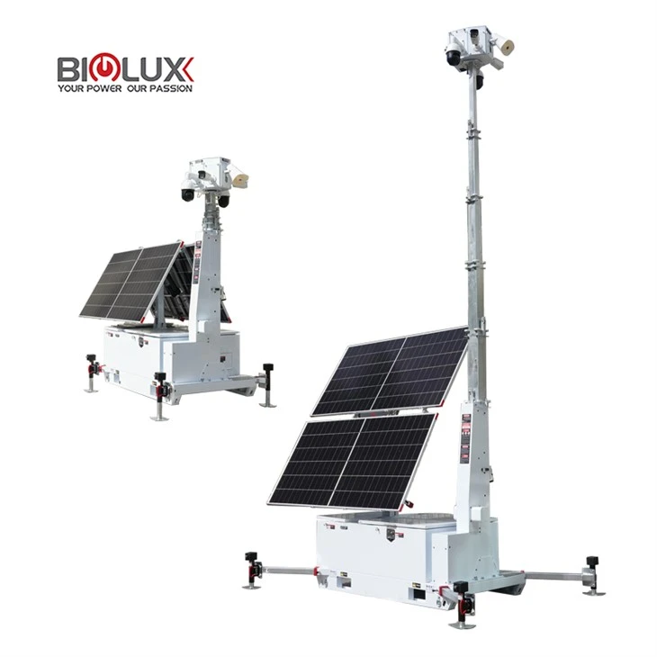 Starlink integrirana mobilna solarna CCTV prikolica s AI kamerom za sigurnost udaljenog područja
