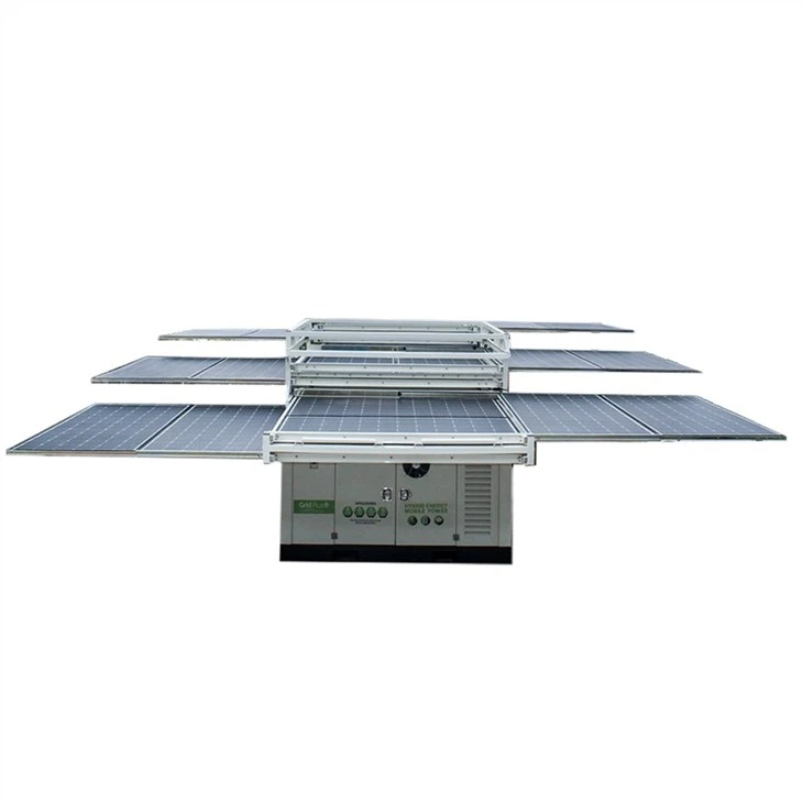 Hybrid Power Station With Solar Generator And Diesel Generator