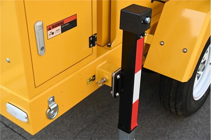 Mobile Cctv Tower With Solar Generator Trailer