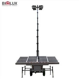LED svjetla s prikolicom za mobilni solarni generator